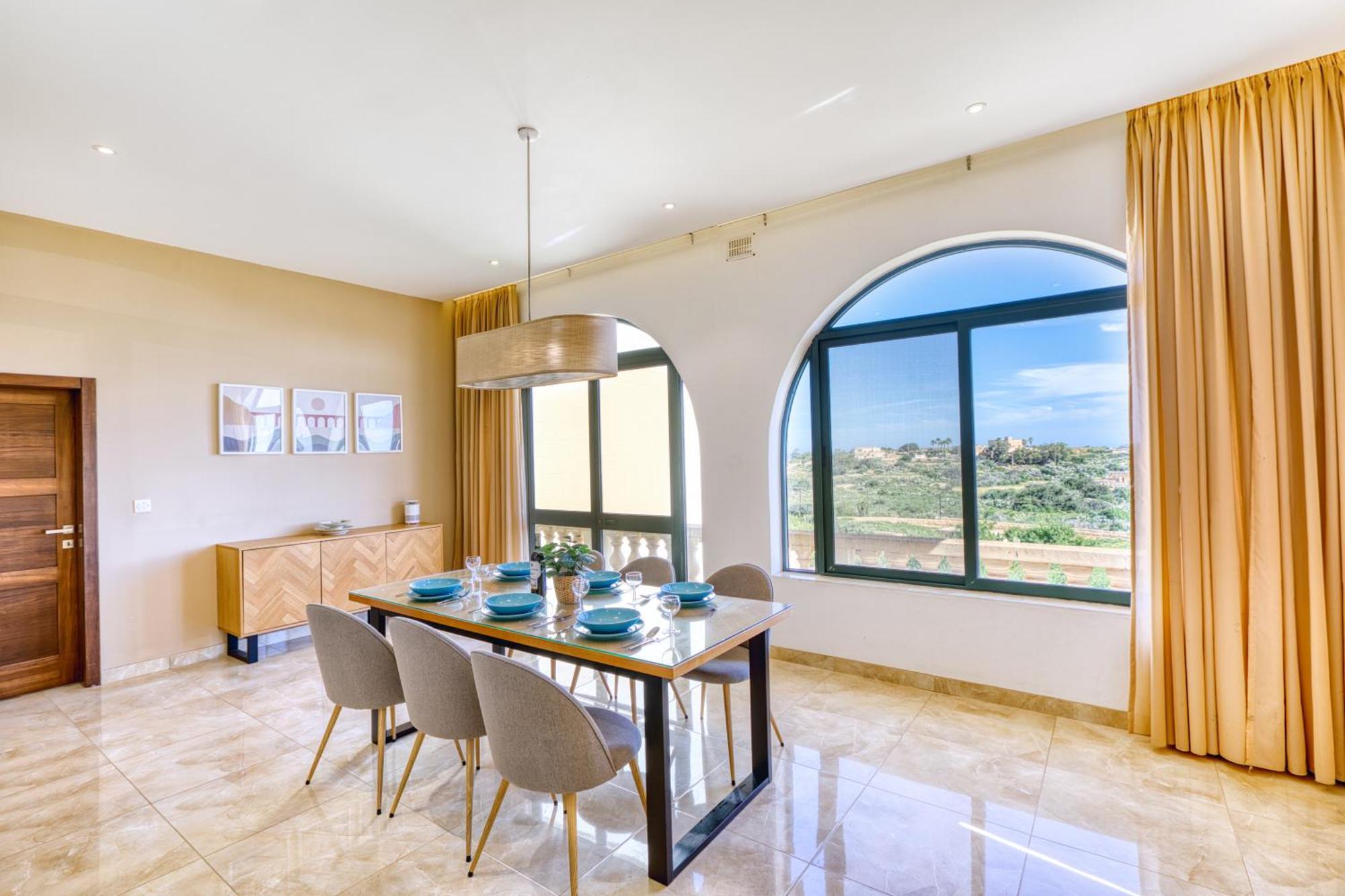 Spacious, Bright, Valley & Sea View Maisonette Xaghra Ngoại thất bức ảnh