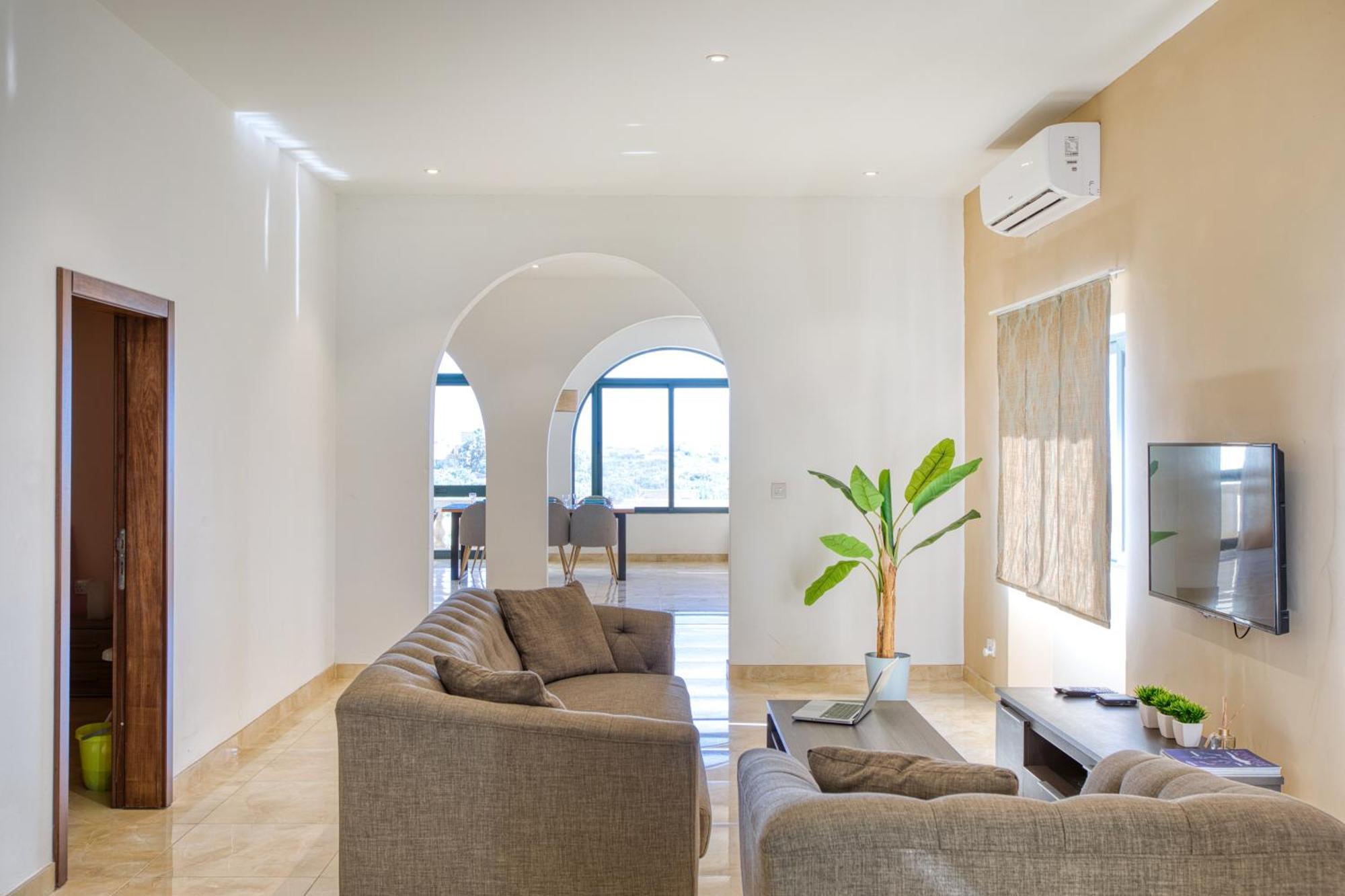 Spacious, Bright, Valley & Sea View Maisonette Xaghra Ngoại thất bức ảnh